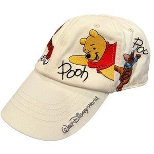 Vintage Walt Disney World Winnie Pooh + friends hat youth toddler embroidered